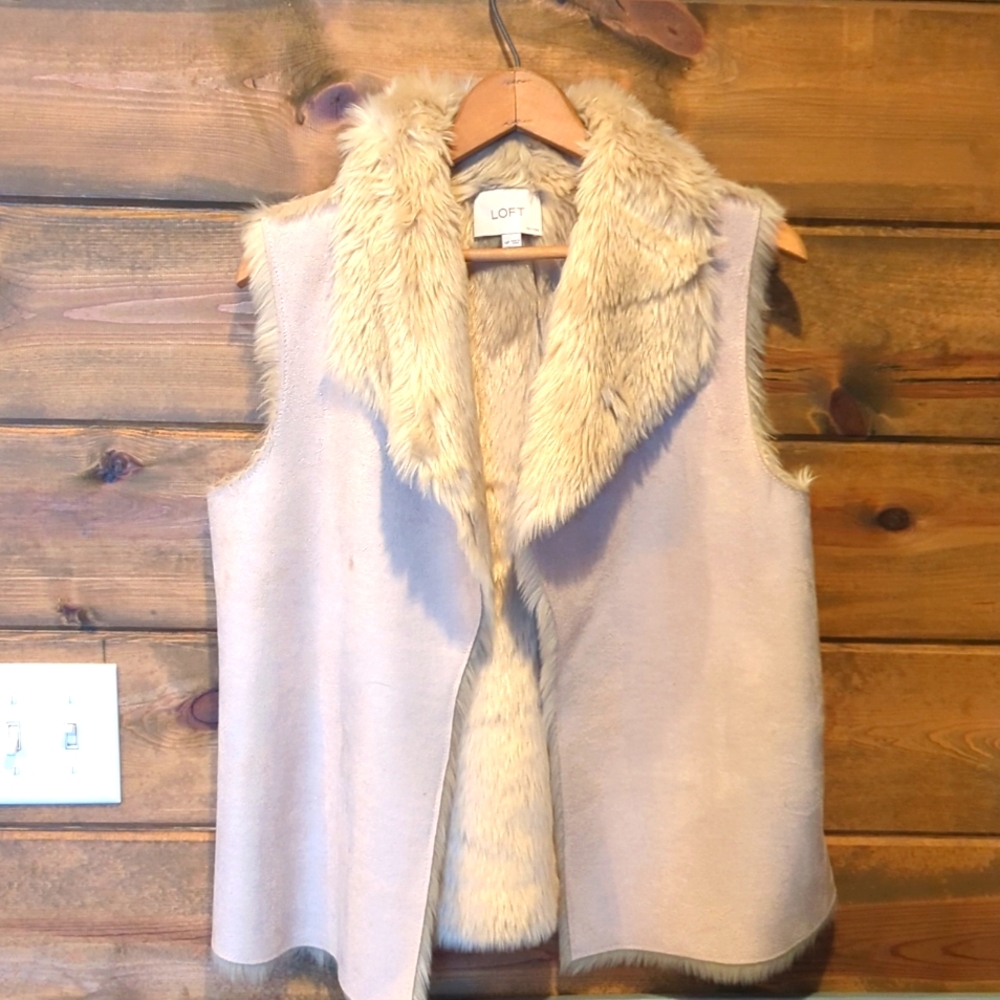 Loft fur suede vest